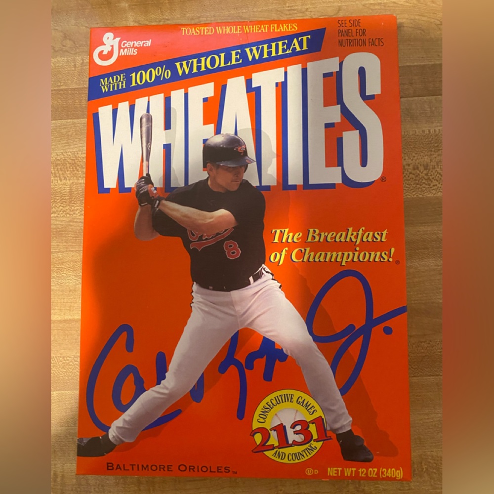 Vintage Cal Ripken Jr Ironman Wheaties box